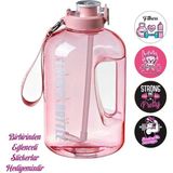 Numune Market Suhvee Sporcu Su Matarası Su Matarası Bpa Free 2l Suluk Gym Matara - Pembe - 2.5L