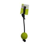 Nunbell Kauçuk Toplu Kordon Halatlı Köpek Oyuncağı 33 cm Top 4 cm