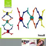 Nunbell Köpek Oyuncağı Dört Dügümlü Top Small