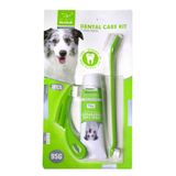 Nunbell Nane Aromalı Köpek Diş Macunu ve Diş Fırçası Seti Yeşil (3'lü Set)