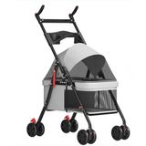Nunbell Trol Kedi Köpek Taşıma Arabası 45-62-101Cm
