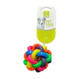 Nunbell Zilli Termoplastik Gökkuşağı Köpek Oyuncağı Top 7 Cm cok-renkli