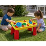 Nunu 3+ Yaş Çocuk Aktivite Masası | Kum ve Su Oyun Masası | Plaj Bahçe Balkon Uyumlu | 58×38×38 cm