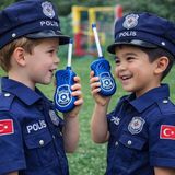 Nunu Çocuk Telsiz Seti Polis & Itfaiye Temalı 2’li Oyuncak | Bas-Konuş Eğitici Oyuncak 3+ Yaş - Mavi