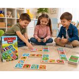 Nunu Hayvan Figürlü,domino Game Hayvanlar – Eğitici Domino Oyunu, 2-4 Oyuncu, 3+ Yaş Çocuk Oyuncağı