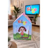 NUNU Niloya Çocuk Aktivite Çadırı 100x100x70 cm -Portatif Katlanabilir Ev Tasarımlı Oyun ve Aktivite Çadırı