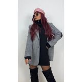 Nunu365com Kırçıllı Kaşe Ceket - 07G-Gri - L-40