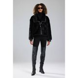 Nunu365com Nunu By Tw Cozy Rebel Peluş Kürk Ceket - Siyah