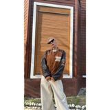 Nunu365com Unisex Oversize Paradise Kolej Mont - Kahverengi