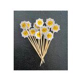 NUNUKİ Neşeli Güneşler Kokteyl Kürdanı 12ad 7cm Cupcake Sunum Kürdanı Parti Süsü Heart Cake Topper NSCT0006
