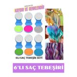 NUNUKO 6'lı Saç Tebeşiri Seti