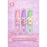 NUNUKO Çift Taraflı Tatlı Hayvan Figürlü Çocuk Ruj ve Lip Gloss Seti