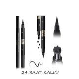 NUNUKO Çift Taraflı Yıldız Desenli Kalem Eyeliner - Çift Uçlu Yıldız Baskılı Kalem Eyeliner 24 Saat Kalıcı