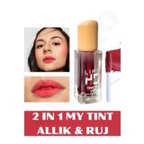 NUNUKO Dudak Ve Yanak Renklendirici 24 Saat Kalıcı Tint Sıvı Allık Pembe Alt Tonlu