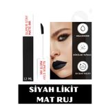 NUNUKO Super Siyah Mat Likit Ruj 12 ML