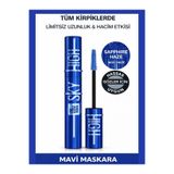 NUNUKO Ultra Mavi Dolgunlaştırıcı Sky High Maskara - Hacim ve Uzunluk Etkili Rimel