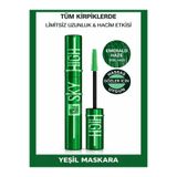 NUNUKO Ultra Yeşil Dolgunlaştırıcı Sky High Maskara - Hacim ve Uzunluk Etkili Rimel