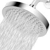 Nuodan Yüksek Basınçlı Yağmur Duş Başlığı - Yüksek Akışlı Yağmur Duş Başlığı - Lüks Modern Görünüm - Basınç Arttırıcı Banyo Duş Başlıkları (Krom)