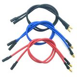Nuofan RC Fırçasız Motor ESC Uzatma Kablosu RC Araba Tekne Parçaları için 6 ADET 3,5 mm Muz Altın Mermi Konnektör Uzatma Kablosu (16AWG 30CM)