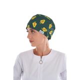 Nur Medikal Giyim Avokado Desenli Unisex Cerrahi Bone, Hemşire Doktor Ameliyat Bonesi, Çok Renkli