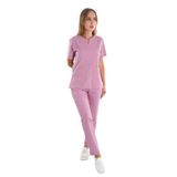 Nur Medikal Giyim Business Model Soft Likra Pudra Doktor Hemşire Hastane Scrubs Üniforma Takımı - 2XL