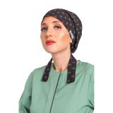 Nur Medikal Giyim Çapa Desenli Tesettür Hemşire Bonesi, Doktor Hekim Cerrahi Bone, Çok Renkli