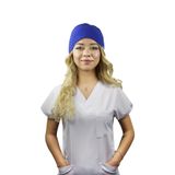 Nur Medikal Giyim Kadın Saks Mavi Doktor Hemşire Hastane Medikal Cerrahi Bone