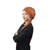 Nur Medikal Giyim Kadın Tesettür Kiremit Renk Likralı Doktor Hemşire Hastane Aşçı Cerrahi Bone