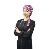 Nur Medikal Giyim Kadın Tesettür Pembe Kalpler Doktor Hemşire Hastane Cerrahi Bone