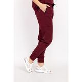Nur Medikal Giyim Koyu Bordo Likralı Jogger Pantolon - 2XS