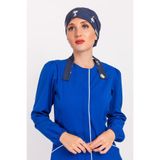 Nur Medikal Giyim Lacivert Snoopy Desenli Tesettür Hemşire Bonesi Doktor Cerrahi Bone