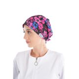 Nur Medikal Giyim Pembe Çiçekler Desenli Tesettür Doktor Hemşire Hastane Cerrahi Bone