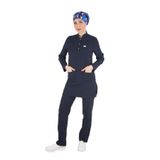 Nur Medikal Giyim Sakura Model Tesettür Doktor Hemşire Scrubs Üniforma Takımı, Lacivert, L Beden