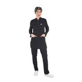 Nur Medikal Giyim Sakura Model Tesettür Doktor Hemşire Scrubs Üniforma Takımı, Siyah, XL Beden