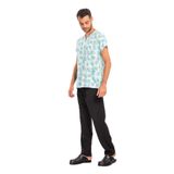 Nur Medikal Giyim Sevimli Tavşan Temalı Unisex Likralı Hemşire Forması Takımı Scrubs