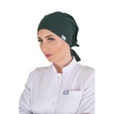 Nur Medikal Giyim Tesettür Düz Ördekbaşı Yeşili Hemşire Doktor Hastane Ameliyat Cerrahi Bonesi