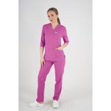Nur Medikal Giyim Unisex Açık Mor Violet Model Scrubs Takım, Doktor Hemşire Üniforması
