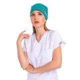 Nur Medikal Giyim Unisex Ameliyat Yeşili Kalp Ritim Nakışlı Doktor Cerrahi Bone