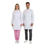 Nur Medikal Giyim Unisex Beyaz Doktor Hekim Hakim Yaka Vizit Önlüğü, L Beden