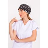 Nur Medikal Giyim Unisex Formül Desenli Doktor Hemşire Hastane Aşçı Medikal Cerrahi Bone, Çok Renkli