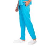Nur Medikal Giyim Unisex Gökyüzü Mavi Likralı Doktor Pantolonu, Hemşire Alt Üniforma Scrubs, S Beden