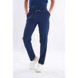 Nur Medikal Giyim Unisex Lacivert Soft Likralı Hemşire Doktor Hastane Aşçı İş Pantolonu, 2XL Beden