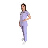 Nur Medikal Giyim Unisex Lila Terikoton Alt Üst Forma Takım, XL Beden