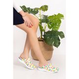 Nur Ortopedi Kadın Ananas Desenli Comfort Taban Ortopedik Terlik Sabo