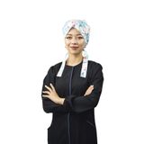 Nur Ortopedi Kadın Tesettür Beyaz Diş Temalı Diş Hekimi, Diş Doktoru, Diş Teknisyeni Cerrahi Tesettür Bonesi