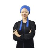 Nur Ortopedi Saks Mavisi Renk Tesettür Hemşire Bonesi Doktor Hekim Cerrahi Bone