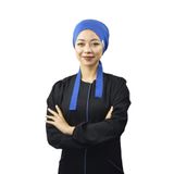 Nur Ortopedi Saks Mavisi Tesettür Hemşire Bonesi, Doktor Hekim Cerrahi Bone