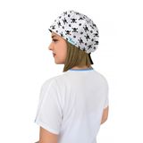 Nur Ortopedi Unisex Kurukafa Desenli Cerrahi Bonesi, Doktor Hemşire Hastane, Çok Renkli