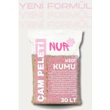 Nur Pelet Kedi Kumu %100 Çam 6mm 30 Litre - %100 Doğal Çam Kokulu