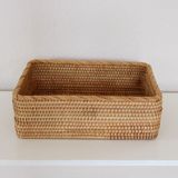 Nur Rattan 33 x 23 x 10 cm Saklama Kutusu & Dekoratif Sepet - Ahşap
